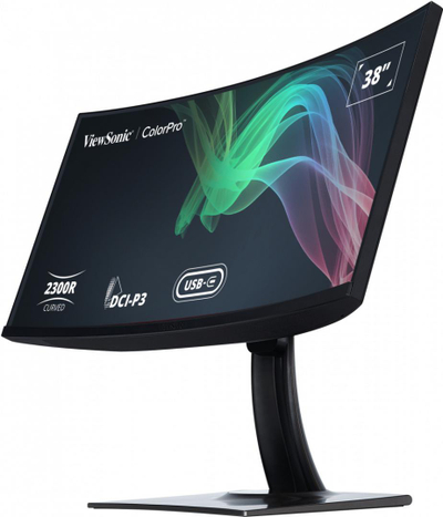 Monitor ViewSonic VP3881a, 38", UWQHD i lakuar, profesional, i zi