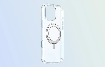 Mbulesë magnetike Baseus SkyRing 360 për iPhone 16 Pro, me stand, transparente