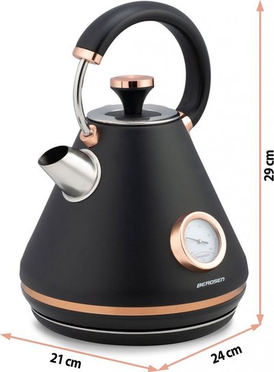 Vluese uji Berdsen BD-701, 2200W, 1.7L, e zezë / bronztë