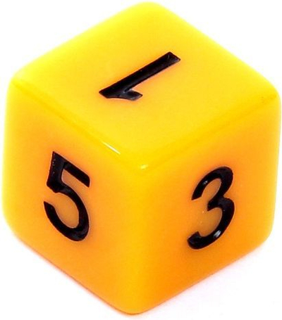 Set zaresh Rebel RPG, mat, 7 copë të verdhë
