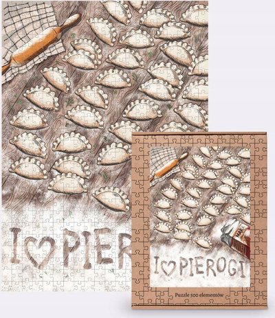 Puzzle Nadwyraz.com I Love Pierogi, 500 copa, shumëngjyrësh