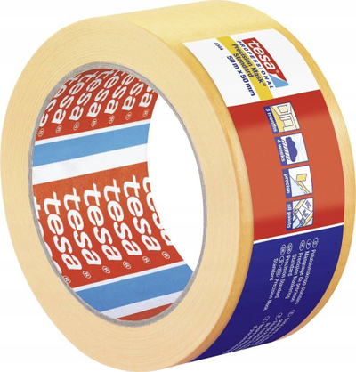 Shirit maskues Tesa Precision 04344, 50mm x 50m, i verdhë