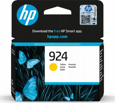Kartush boje HP 924 Yellow 4K0U5NE, për HP OfficeJet Pro 8120 8130, i verdhë