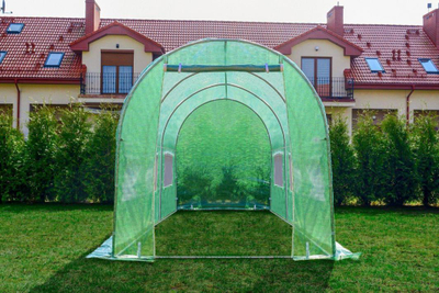 Serë tunel Green me dritare, 7 m², 3.5 x 2 x 2 m, jeshile