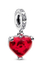 Aksesor për byzylyk Pandora Mickey Minnie Mouse Disney792522C01, i kuq/i argjendtë