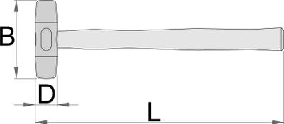 Çekiç Unior Cellidor Bumping 32mm, kokë cellidor, dorezë druri