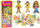 Set magnetesh druri Woodyland Wooden Characters, 20 copë, shumëngjyrësh