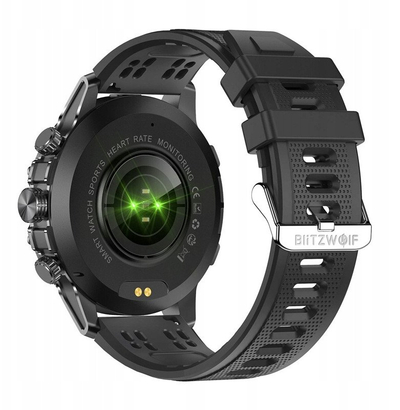 Ore inteligjente BlitzWolf BW AT6 Plus, ekran 1.75\" AMOLED, Bluetooth për me bo thirrje, e zezë