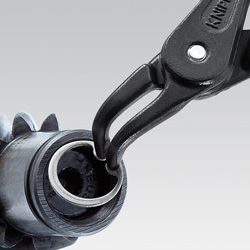 Pinca për segmente t’brendshme Knipex 48 21 J31, 210 mm, maje t’përkulme, t’kuqe
