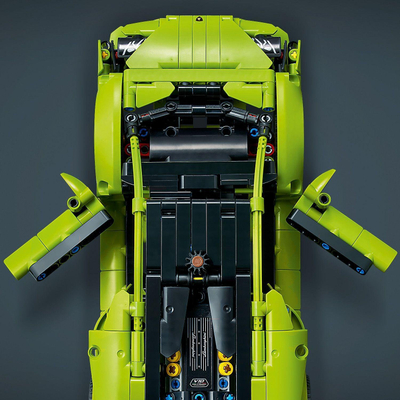 Set ndërtimi LEGO Technic Lamborghini Huracán Tecnica 42161, model supermakine, jeshile