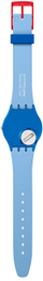 Orë dore për kalamaj Swatch The Simpsons Tidings Of Joy SO28Z126, blu