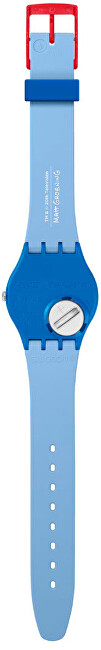 Orë dore për kalamaj Swatch The Simpsons Tidings Of Joy SO28Z126, blu