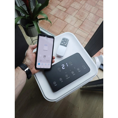 Kondicioner mobil AERIUM P9000 Silent, 2.6 kW, Wi‑Fi, i bardhë