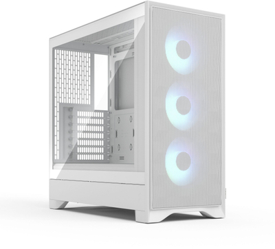 Кула ПЦ Fractal Design Pop 2 Air RGB, калено стакло, 3x 120mm RGB, бела
