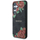 Kapak telefoni Guess Leather 4G Flowers për Samsung Galaxy S25, MagSafe, i zi me lule