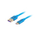 Kabllo USB Lanberg CA-USBO-21CU-0010-BL, USB A në USB C, 1 m, 5A, blu