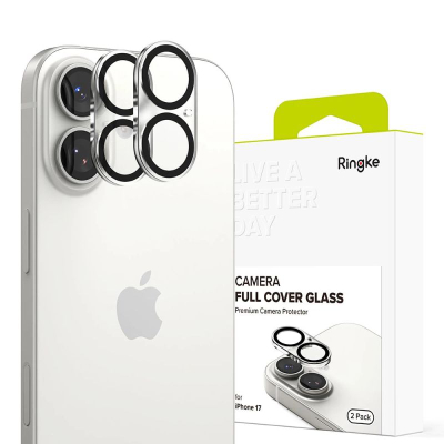 Xham për kamerë Ringke Camera Full Cover, 2 copë, për iPhone 17, i zi