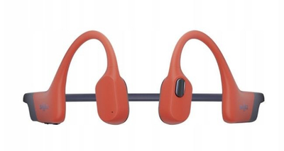Спортски слушалки Shokz OpenSwim Pro, 32GB MP3, IP68, портокалово-црвени
