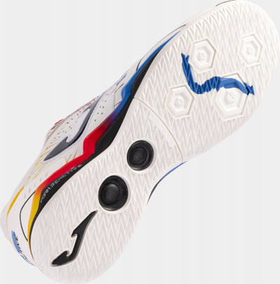 Atlete indoor Joma FS Reactive 2476 IN, lëkurë natyrale, nr 44, të bardha