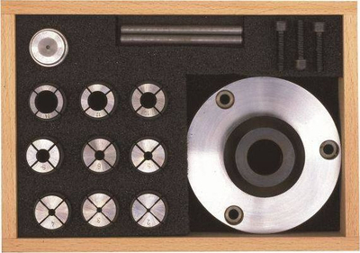 Set koleto Proxxon 24419 Collet Chuck, për torno PD400, metalik, ngjyrë argjendi