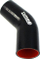 Lidhës silikoni TurboWorks Pro Elbow 67°, 45mm, i zi