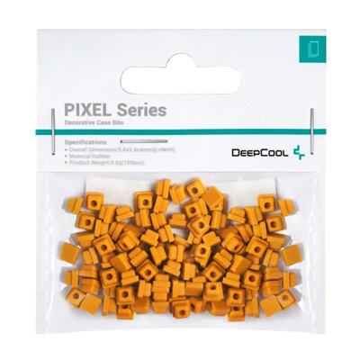 Aksesore dekorativ për kasë PC Deepcool Pixel, silikon, portokalli