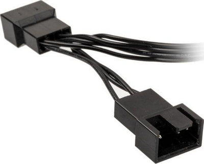 Kabllo Y për ventilator PC Kolink PGW AC KOL 047, 4 pin, 0.35 m, e zezë