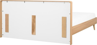 Shtrat SERRIS Dopjo, 140 x 200 cm, dru i çelur, i bardhë
