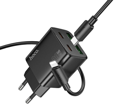 Karikues muror Hoco N55, 20W, 3A, me kabllo Lightning, i zi