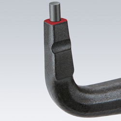 Pinca për segmente t’brendshme Knipex 48 21 J31, 210 mm, maje t’përkulme, t’kuqe