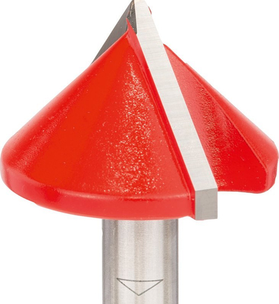 Freza Bosch 2608629370, për V-groove, bisht 8 mm