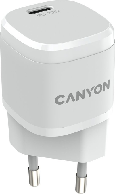 Karikues Canyon CNE-CHA20W05, 20W, USB dhe USB C, i bardhë