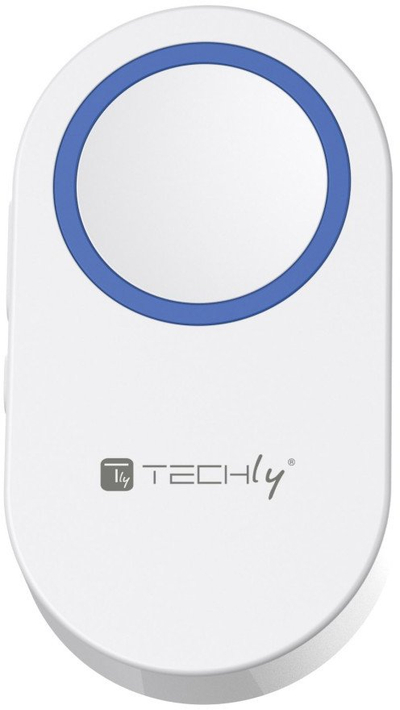 Zile dere me interfon Techly I-BELL-RING05R, wireless, 180m, e bardhë