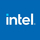 Logo Intel, sfond i kaltër
