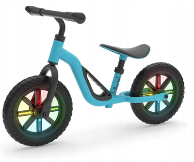 Баланс велосипед Chillafish Charlie Glow CPCH02SKY, 10\", тркала со ЛЕД, светло сина