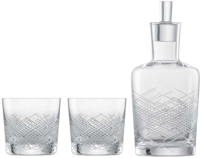 Set whisky Zwiesel Glas Bar Premium No.2, karafë me tapë, 2 gota uiski xhami i tejdukshëm