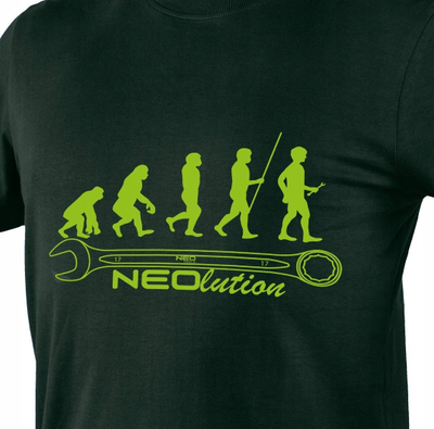 Bluzë NEO T‑shirt me mëngë të shkurtra, 100% pambuk, jeshile neon