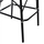 Stol bari alumini bamboo look,"HM5794.02", zezë/ bardhë
