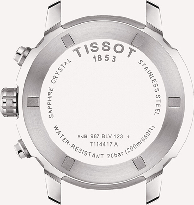Orë për meshkuj Tissot PRC 200 Chronograph T114.417.11.057.00, e argjendtë