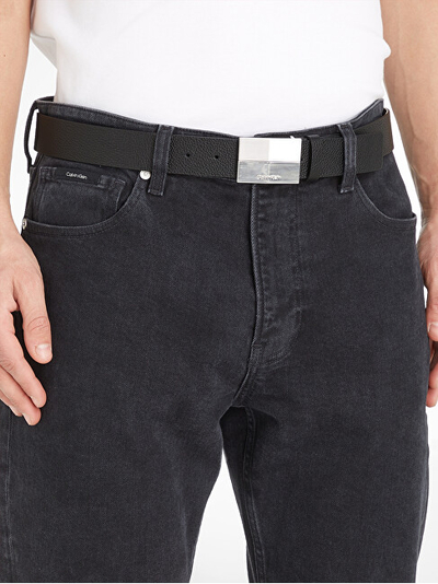 Rrip për meshkuj Calvin Klein, i zi/argjendtë