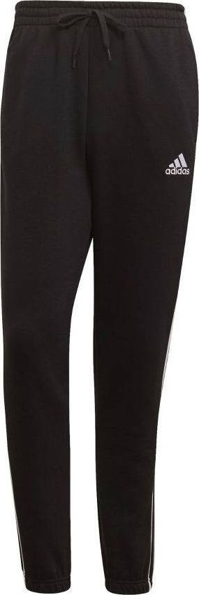 Pantallona sportive adidas Essentials Tapered M GK8822, me fund elastik, 3 vija, të zeza