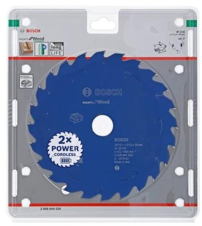 Teh për sharrë tavoline Bosch Expert Wood Cutting, 216mm, 24 dhëmbë, vrimë 30mm