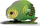 Lodër 3D ekologjike Teka Eugy Parrot Kakapo, puzzle 3D, 3 pjesë, jeshile