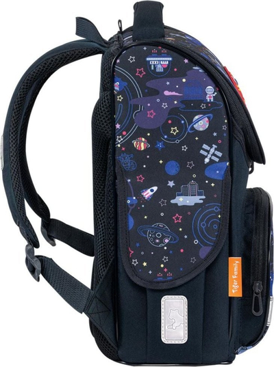 Çantë shkolle Tiger Family TGNT-004A, ergonomike, 14L, e zezë