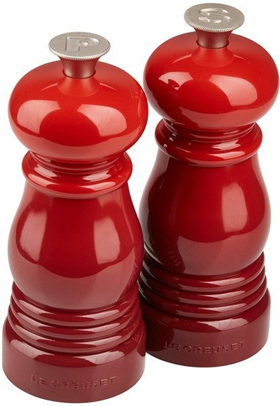 Set mullinjsh për kripë edhe piper Le Creuset, 2 copë, qeramike, Cerise