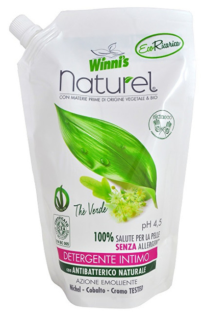 Sapun intrim Winni's Naturel EcoricariaSapone Intimo Green Tea 500 ml, mbushje, unisex