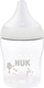 Biberon plastik NUK Perfect Match, 150ml, tregues temperature, vrimë e vogël
