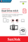 USB SanDisk Ultra Dual m3.0, 32 GB, USB Type-A / Micro-USB