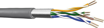 Kabllo rrjeti Draka Cat5e FTP, 100m, AWG24, gri