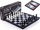 Loje shahu magnetike 3 në 1 Chess, e butë, 25x25x2cm